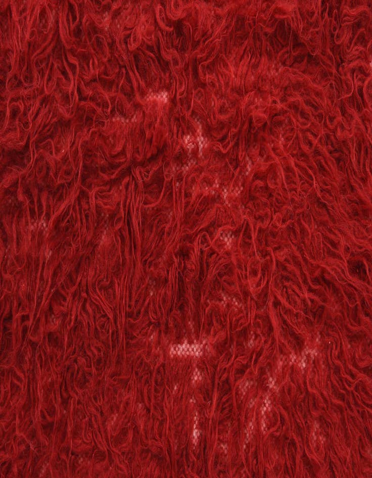 Detail image of  2' x 4' 3  Hand Knotted Moroccan Wool Runner Rug