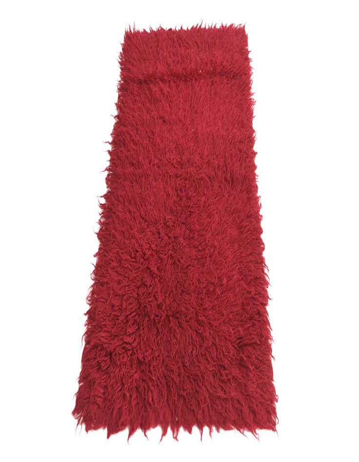 Detail image of  2' 3 x 4' 3  Hand Knotted Moroccan Wool Runner Rug