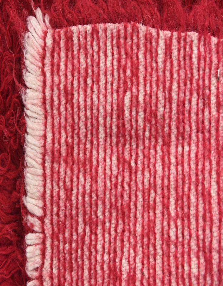 Detail image of  2' 3 x 4' 3  Hand Knotted Moroccan Wool Runner Rug