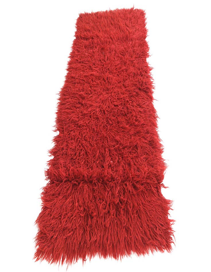 Detail image of  3' x 6' 6  Hand Knotted Moroccan Wool Runner Rug