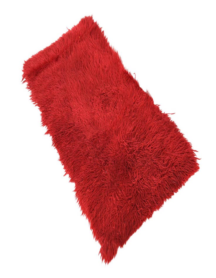 Detail image of  2' x 4'  Hand Knotted Moroccan Wool Runner Rug