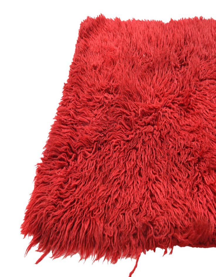 Detail image of  2' x 4'  Hand Knotted Moroccan Wool Runner Rug