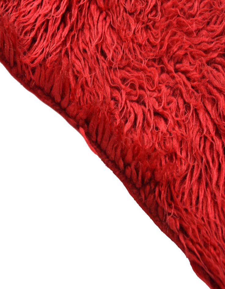 Detail image of  2' x 4'  Hand Knotted Moroccan Wool Runner Rug