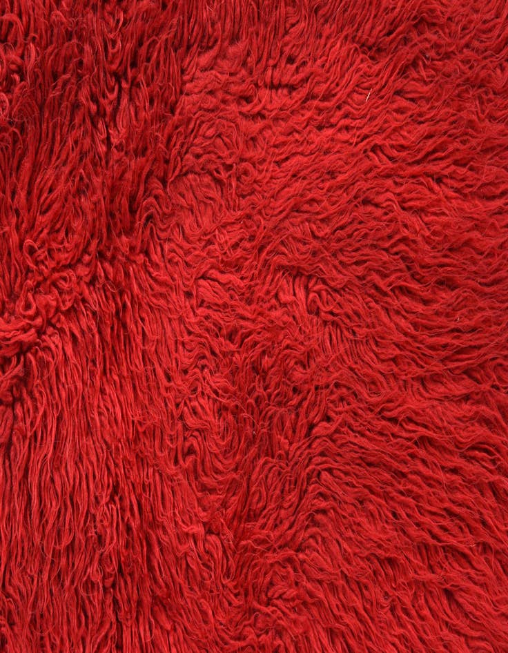 Detail image of  2' x 4'  Hand Knotted Moroccan Wool Runner Rug