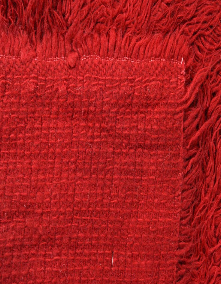 Detail image of  2' x 4'  Hand Knotted Moroccan Wool Runner Rug