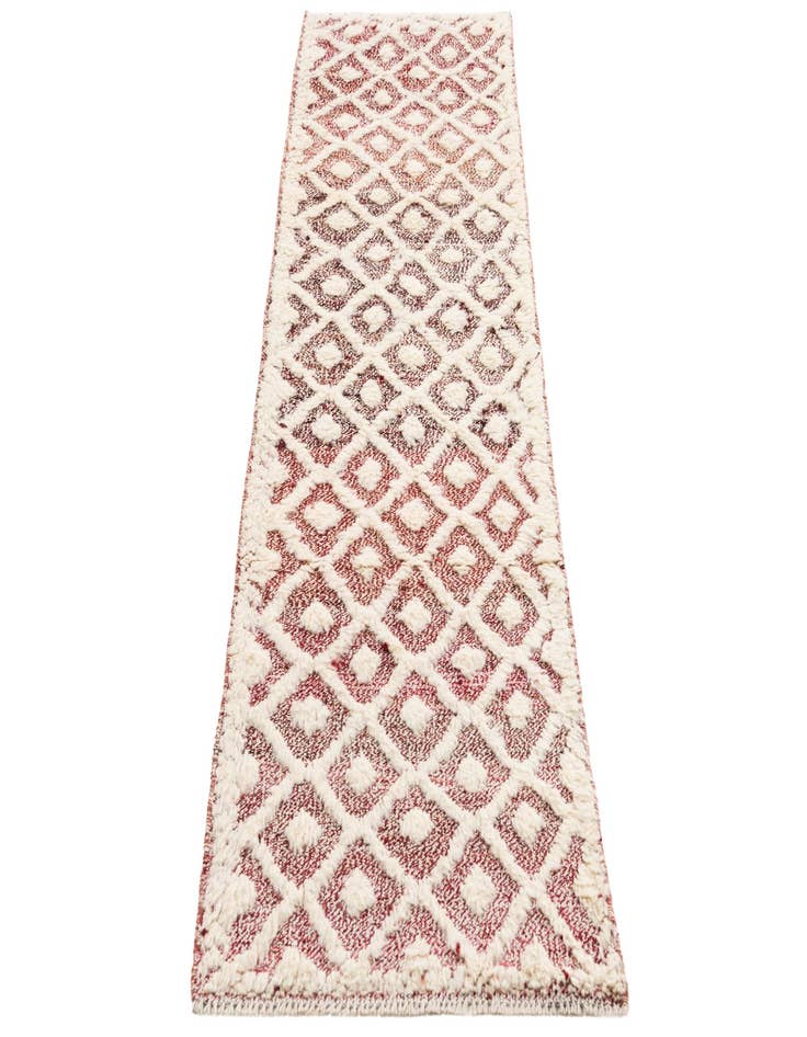 Detail image of  2' 5 x 8' 5  Hand Knotted Moroccan Wool Runner Rug