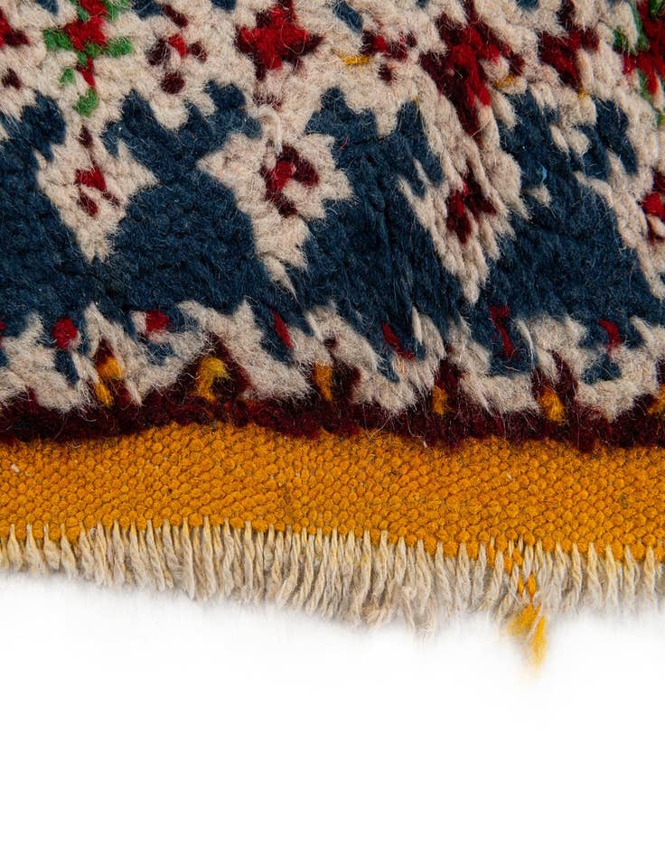 Detail image of  3' 8 x 17'  Hand Knotted Moroccan Wool Runner Rug