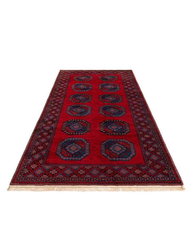 Detail image of  4' 8 x 9' 9  Hand Knotted Moroccan Wool Runner Rug