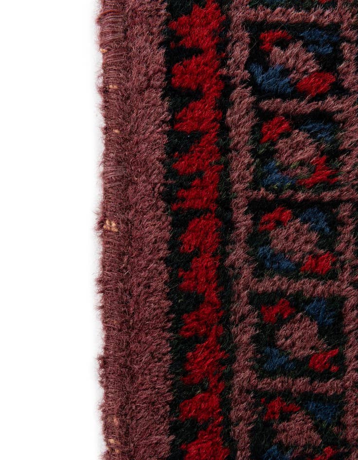 Detail image of  4' 8 x 9' 9  Hand Knotted Moroccan Wool Runner Rug