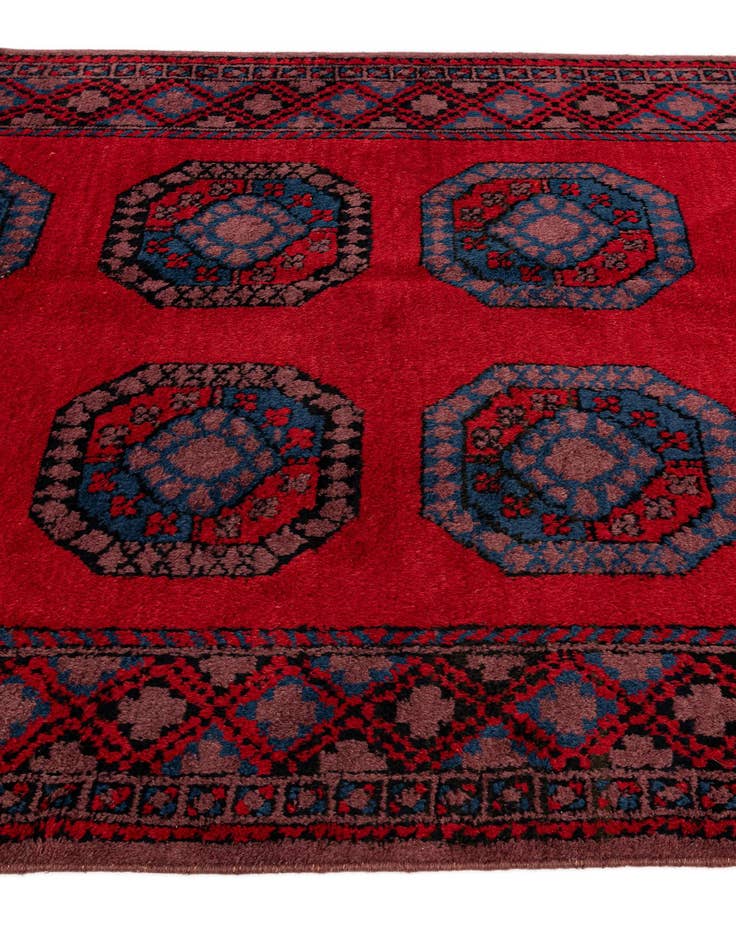 Detail image of  4' 8 x 9' 9  Hand Knotted Moroccan Wool Runner Rug