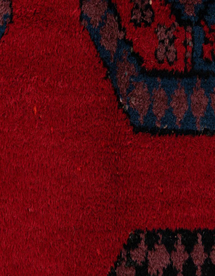 Detail image of  4' 8 x 9' 9  Hand Knotted Moroccan Wool Runner Rug