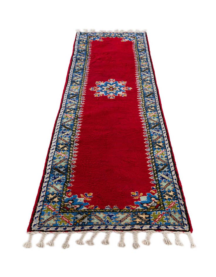 Detail image of  2' 8 x 10' 1  Hand Knotted Moroccan Wool Runner Rug