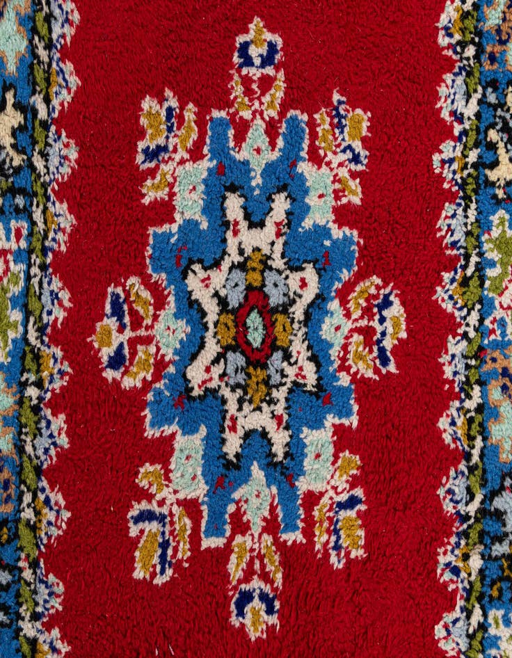 Detail image of  2' 8 x 10' 1  Hand Knotted Moroccan Wool Runner Rug