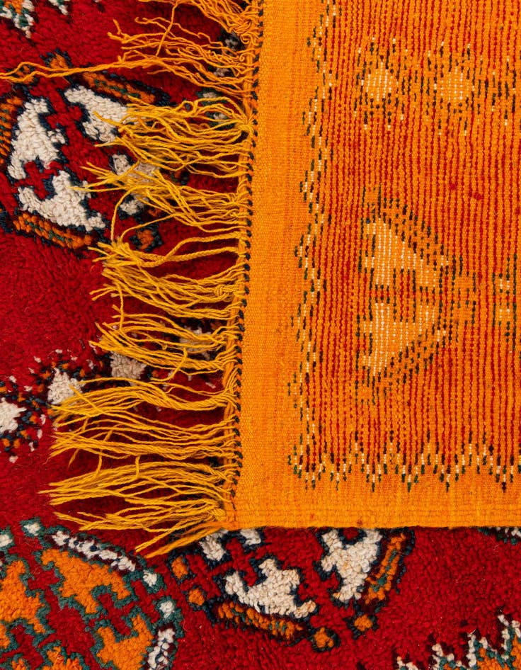 Detail image of  2' 5 x 5' 6  Hand Knotted Moroccan Wool Runner Rug