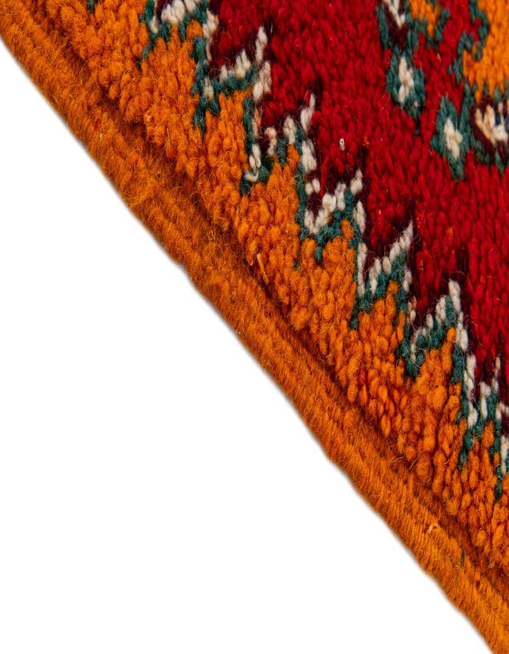 Detail image of  2' 5 x 5' 6  Hand Knotted Moroccan Wool Runner Rug