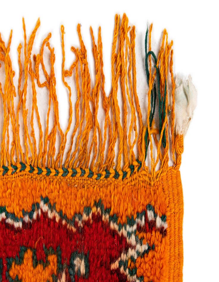 Detail image of  2' 5 x 5' 6  Hand Knotted Moroccan Wool Runner Rug