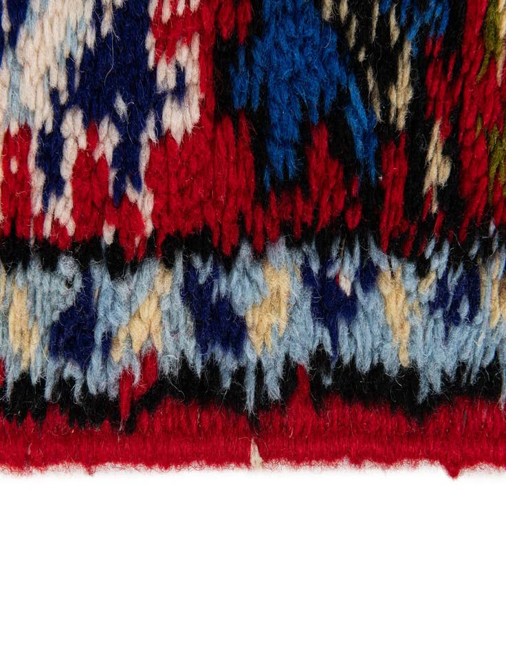 Detail image of  2' 10 x 9' 6  Hand Knotted Moroccan Wool Runner Rug