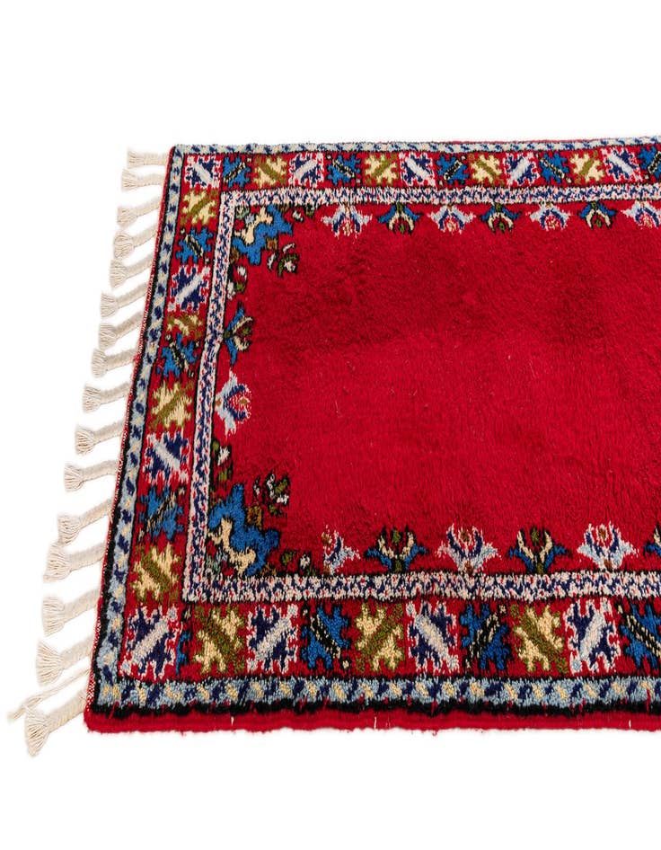 Detail image of  2' 10 x 9' 6  Hand Knotted Moroccan Wool Runner Rug