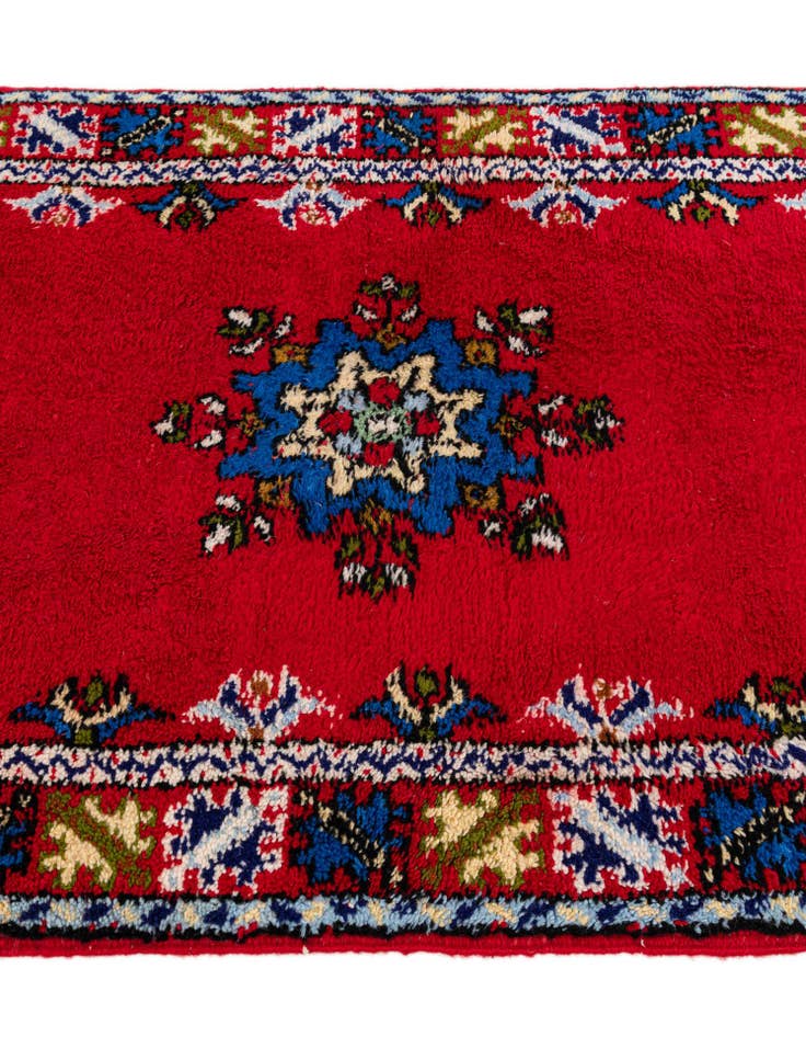 Detail image of  2' 10 x 9' 6  Hand Knotted Moroccan Wool Runner Rug