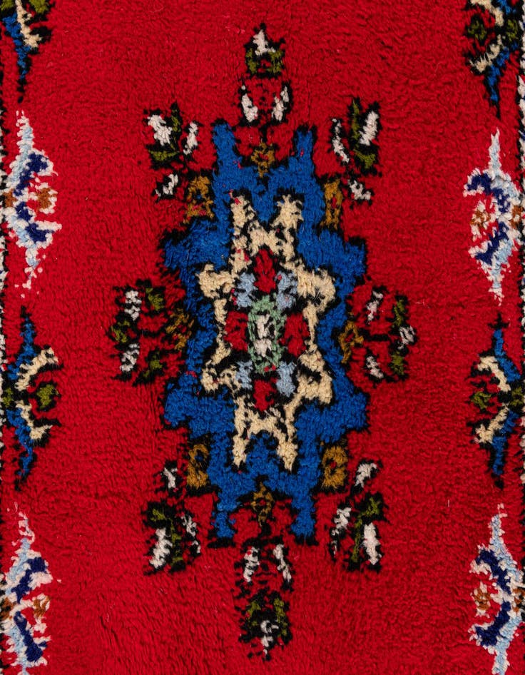 Detail image of  2' 10 x 9' 6  Hand Knotted Moroccan Wool Runner Rug