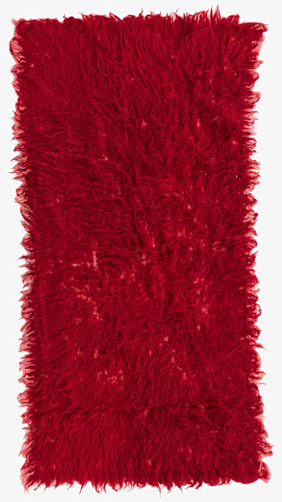  2' x 4' 3  Hand Knotted Moroccan Wool Runner Rug