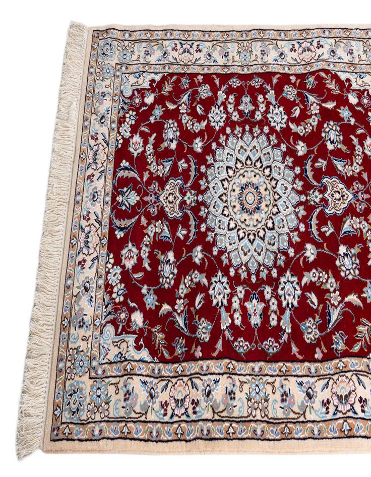 Detail image of  2' 8 x 12' 7  Hand Knotted Nain Persian Runner Rug