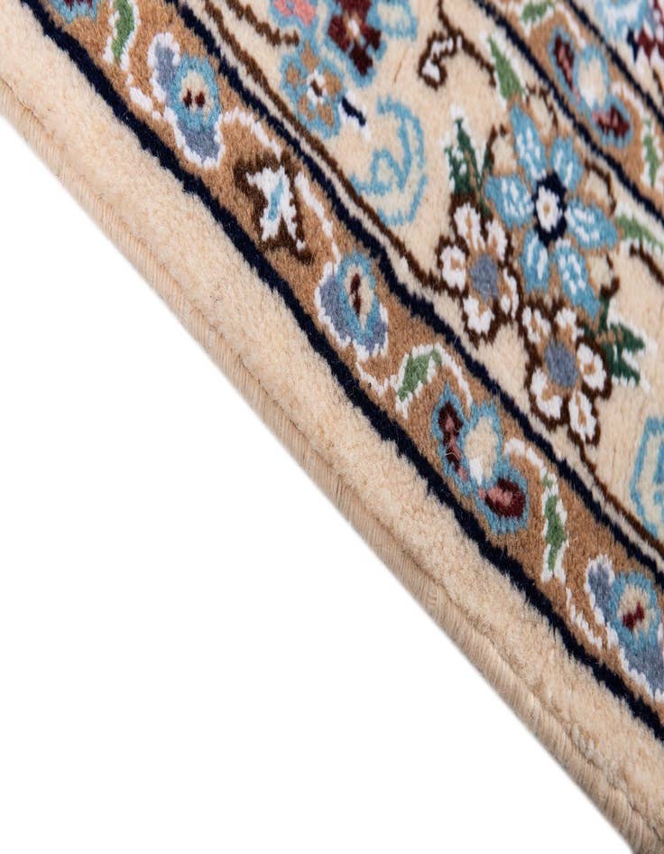 Detail image of  2' 8 x 12' 7  Hand Knotted Nain Persian Runner Rug