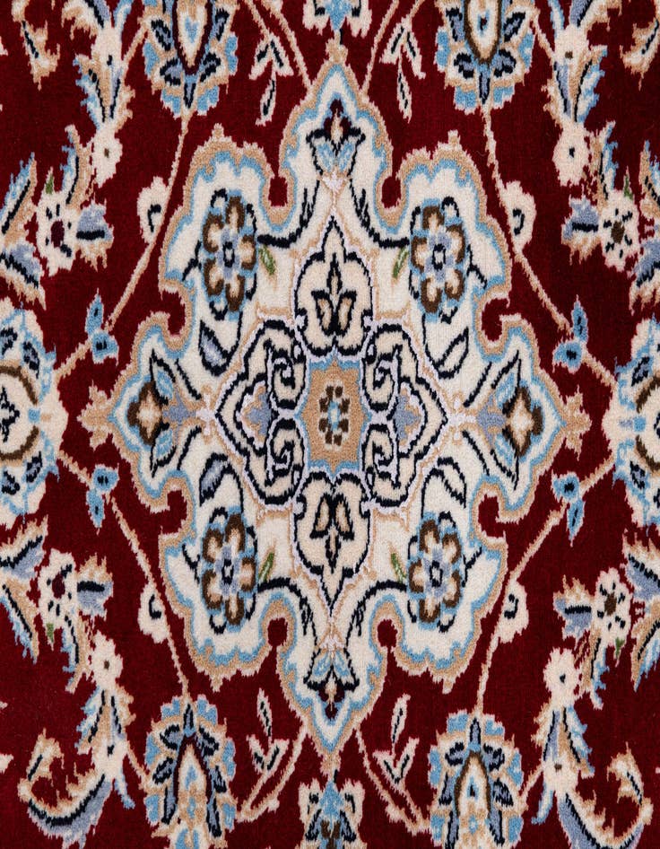 Detail image of  3' 4 x 11' 2  Hand Knotted Nain Persian Runner Rug