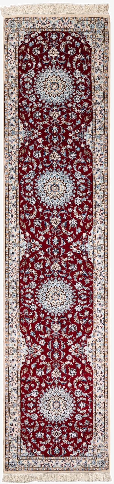  2' 8 x 12' 7  Hand Knotted Nain Persian Runner Rug