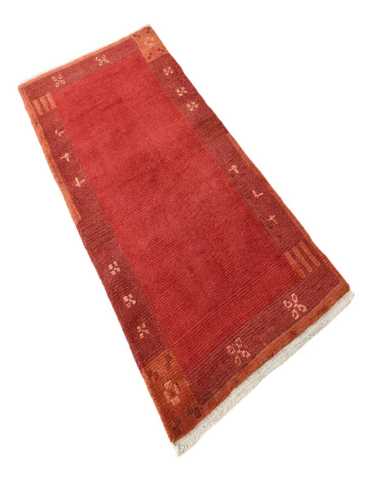 Detail image of  2' 3 x 4' 7  Hand Knotted Nepal Wool Runner Rug