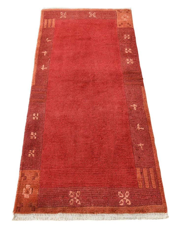 Detail image of  2' 3 x 4' 7  Hand Knotted Nepal Wool Runner Rug