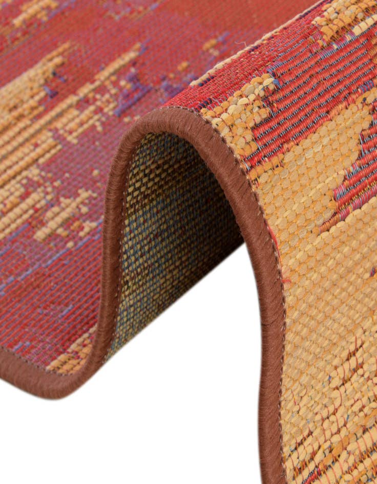 Detail image of  2' x 6'  Washable Modern Indoor / Outdoor Runner Rug