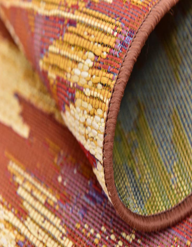 Detail image of  2' x 6'  Washable Modern Indoor / Outdoor Runner Rug