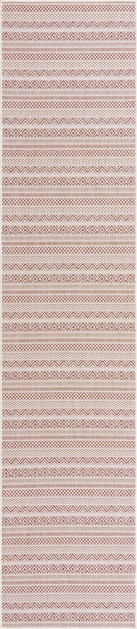  2' 7 x 12'  Washable Ribbon Indoor / Outdoor Runner Rug