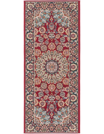 2' x 5' 1 Washable Traditional Indoor / Outdoor Runner Rug