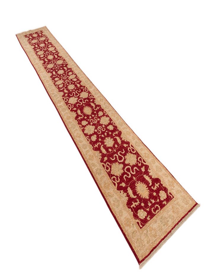 Detail image of  2' 5 x 14' 8 Peshawar Ziegler Wool Runner Rug