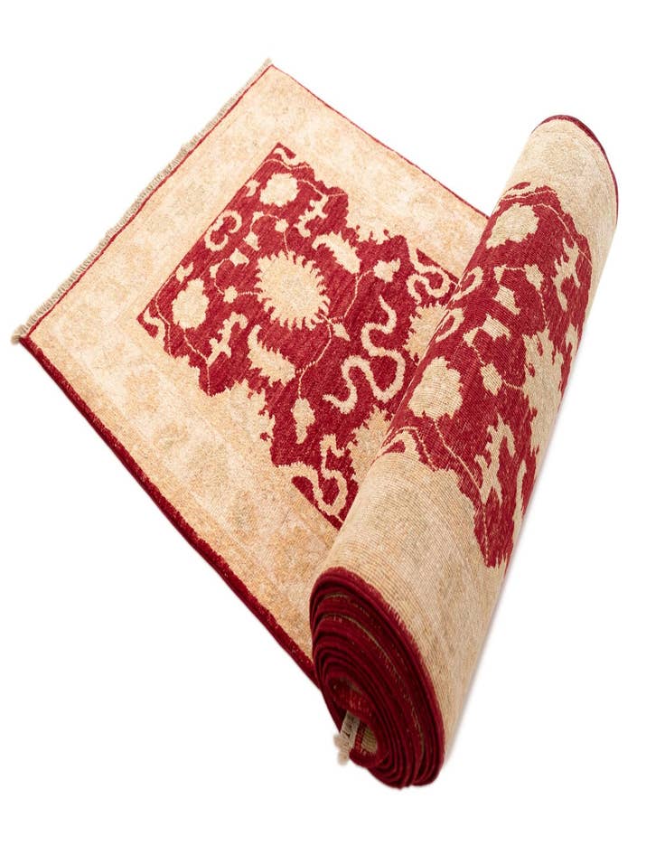 Detail image of  2' 5 x 14' 8 Peshawar Ziegler Wool Runner Rug