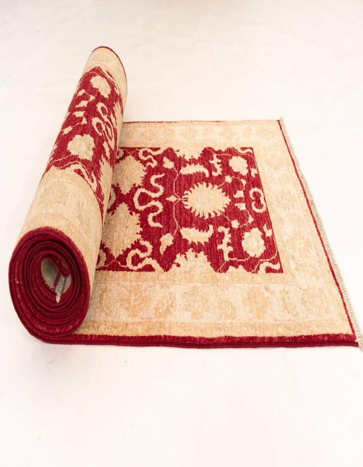 Detail image of  2' 5 x 14' 8 Peshawar Ziegler Wool Runner Rug