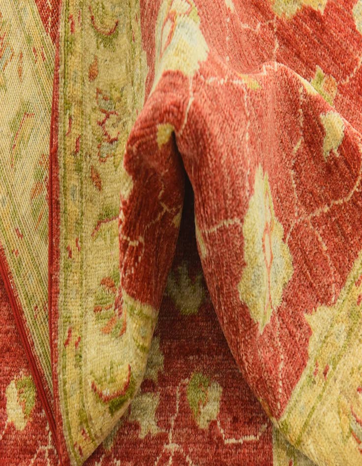 Detail image of  2' 4 x 10' 3  Hand Knotted Peshawar Ziegler Runner Rug