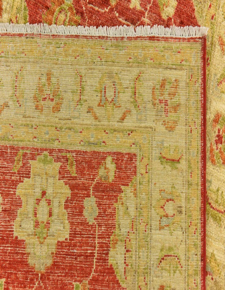 Detail image of  2' 4 x 10' 3  Hand Knotted Peshawar Ziegler Runner Rug