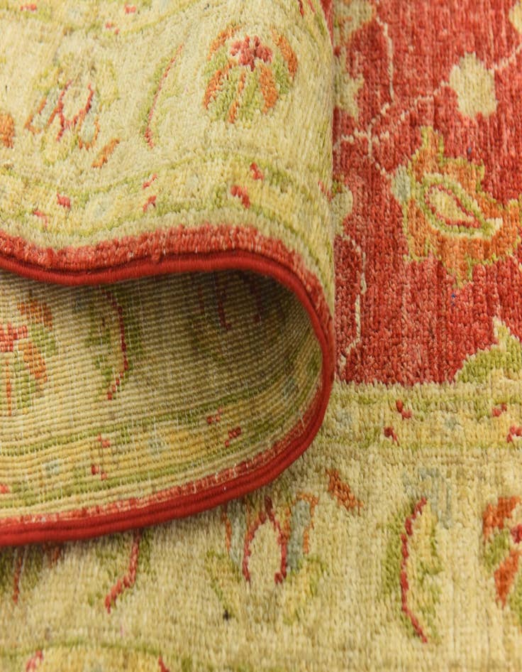 Detail image of  2' 4 x 10' 3  Hand Knotted Peshawar Ziegler Runner Rug