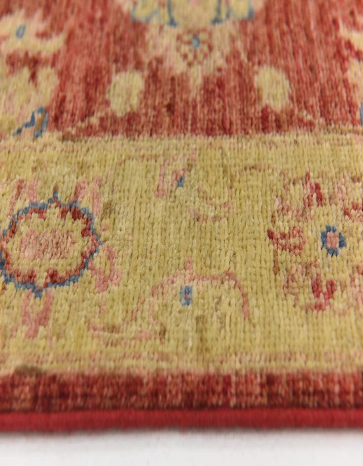 Detail image of  2' 8 x 9' 10  Hand Knotted Peshawar Ziegler Runner Rug