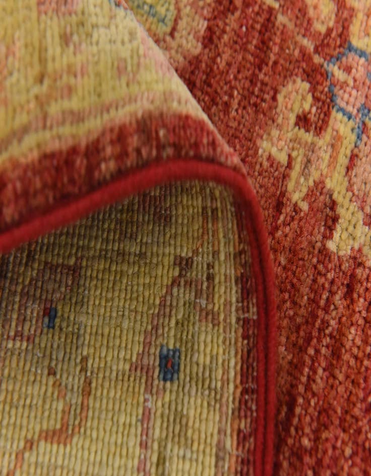 Detail image of  2' 8 x 9' 10  Hand Knotted Peshawar Ziegler Runner Rug