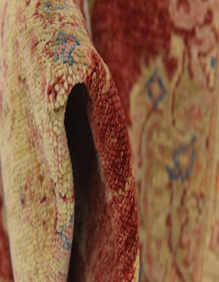 Detail image of  2' 8 x 9' 10  Hand Knotted Peshawar Ziegler Runner Rug