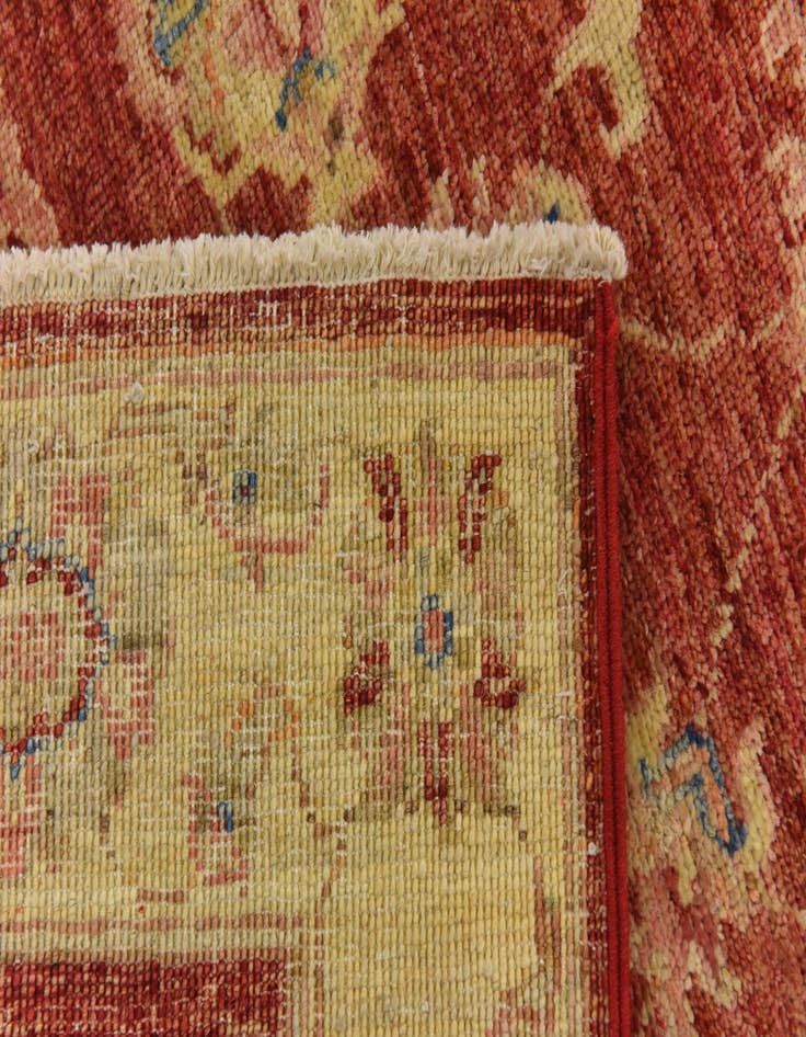 Detail image of  2' 8 x 9' 10  Hand Knotted Peshawar Ziegler Runner Rug
