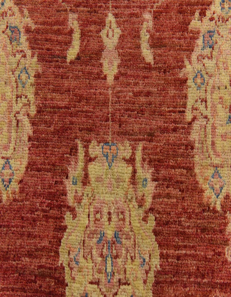 Detail image of  2' 8 x 9' 10  Hand Knotted Peshawar Ziegler Runner Rug