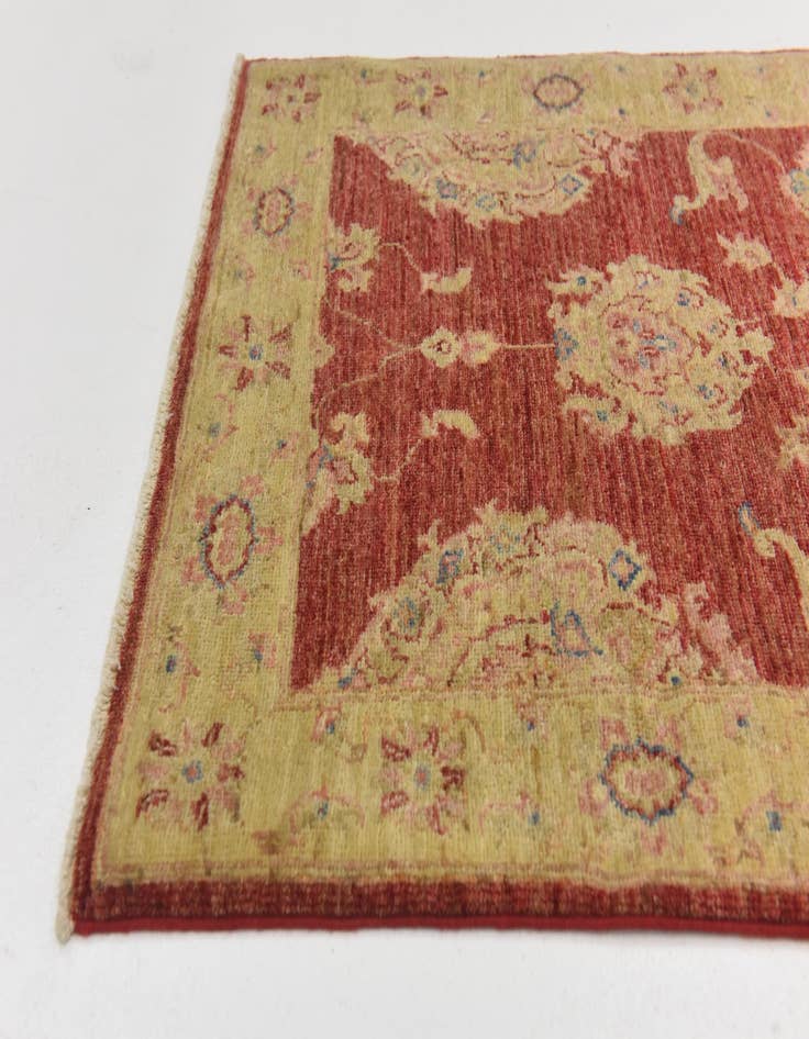 Detail image of  2' 8 x 9' 10  Hand Knotted Peshawar Ziegler Runner Rug