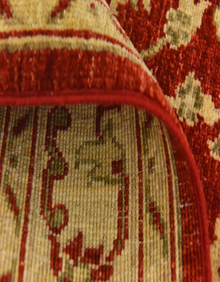 Detail image of  2' 7 x 9' 8  Hand Knotted Peshawar Ziegler Runner Rug