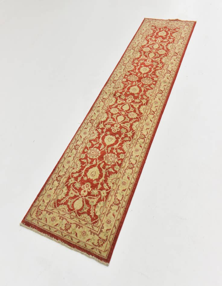 Detail image of  2' 7 x 9' 8  Hand Knotted Peshawar Ziegler Runner Rug