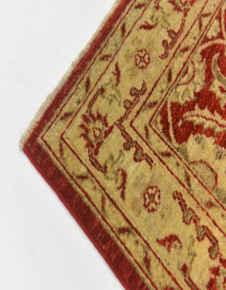 Detail image of  2' 7 x 9' 8  Hand Knotted Peshawar Ziegler Runner Rug